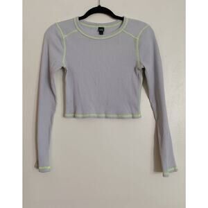 Light Blue Wild Fable Ribbed Long Sleeve Shirt S